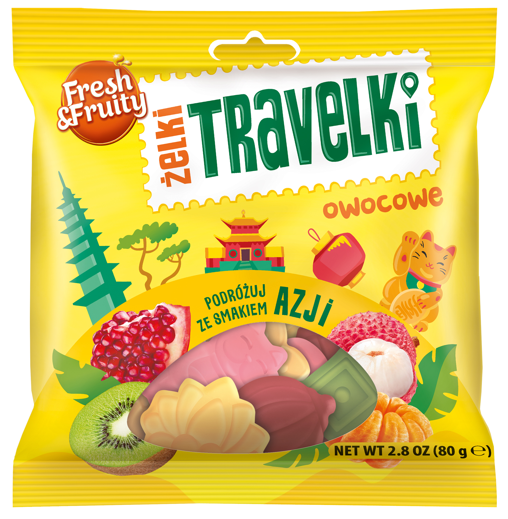 Wawel Żelki Travelki Smaki Azji 80g