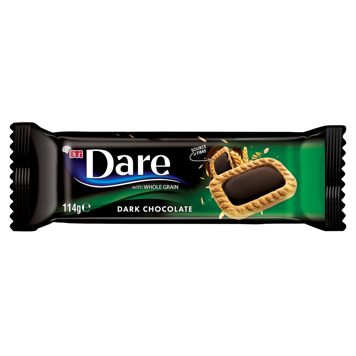 DARE - Ciastka pełnoziarniste z deserową czekoladą - 114 g