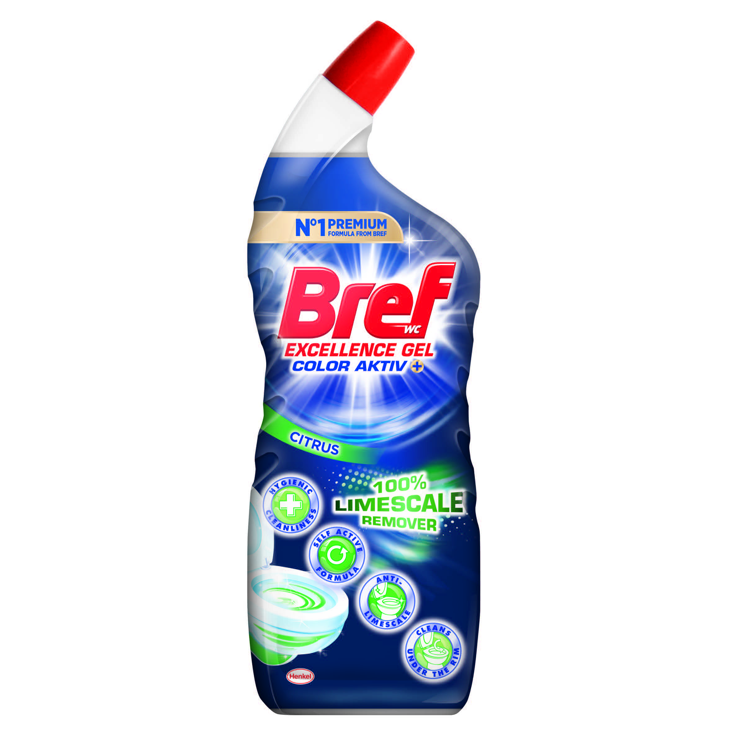 Bref Excellence Color Aktiv Gel - Citrus - płyn do toalet 700ml