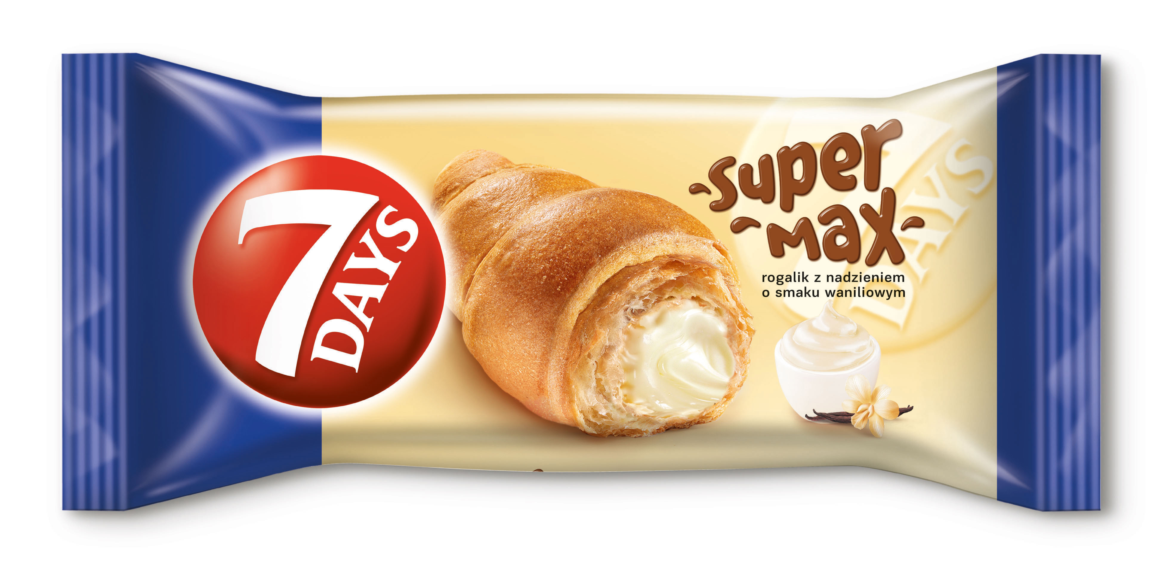 7 DAYS Super Max rogalik o smaku waniliowym 110g