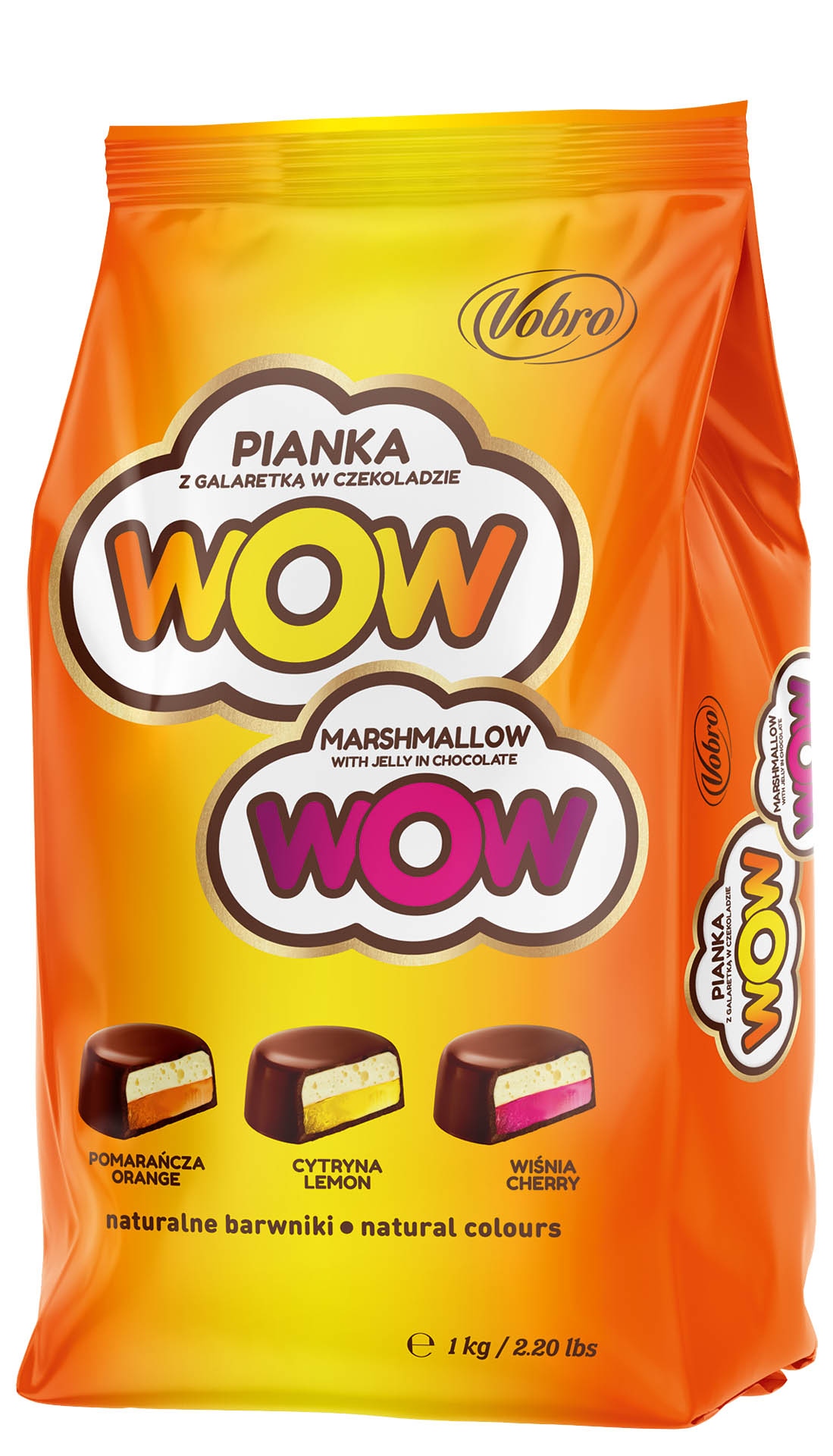 Vobro Pianko-galaretka WOW w czekoladzie 1000g