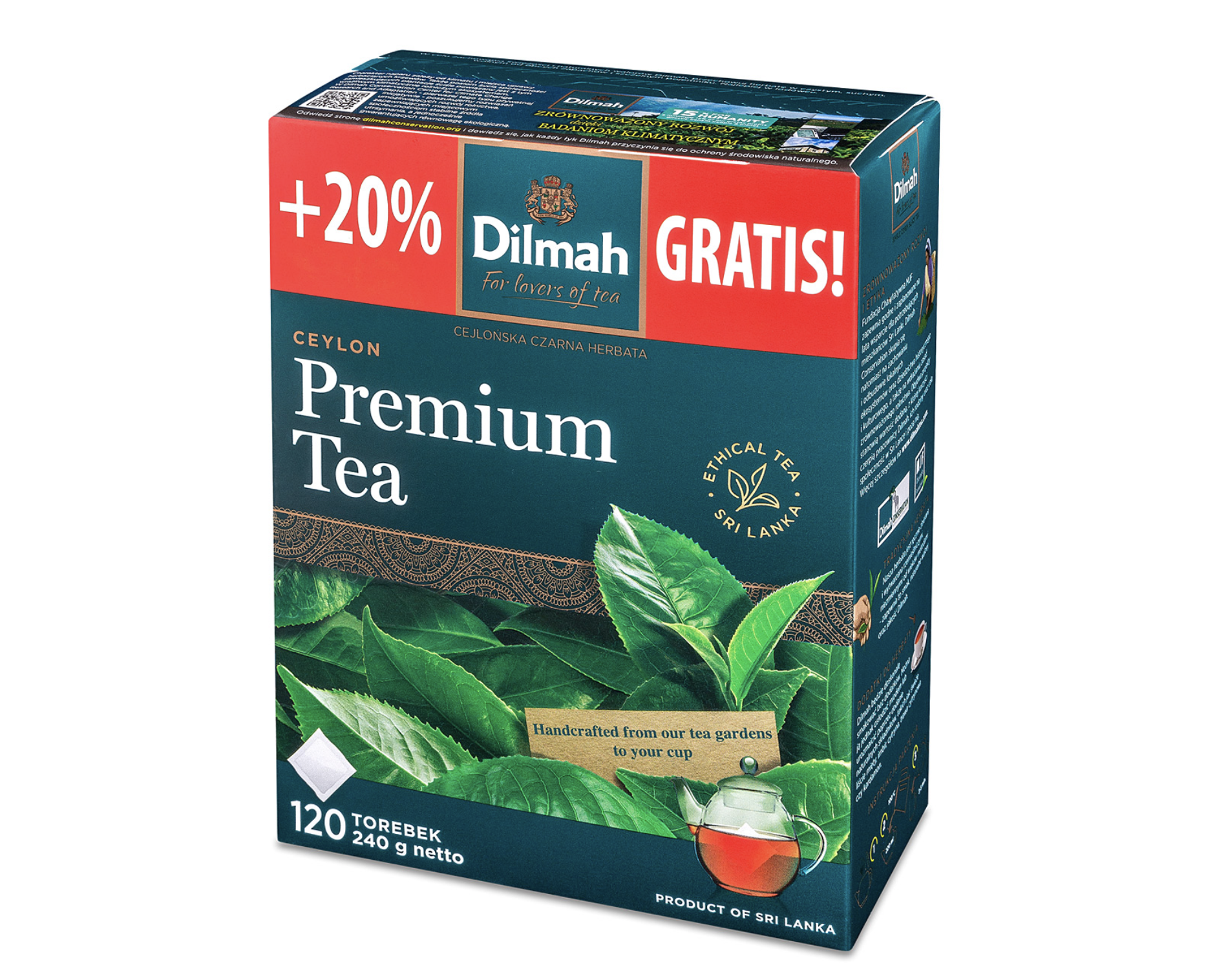 Dilmah Ceylon Premium Tea 120x2 g