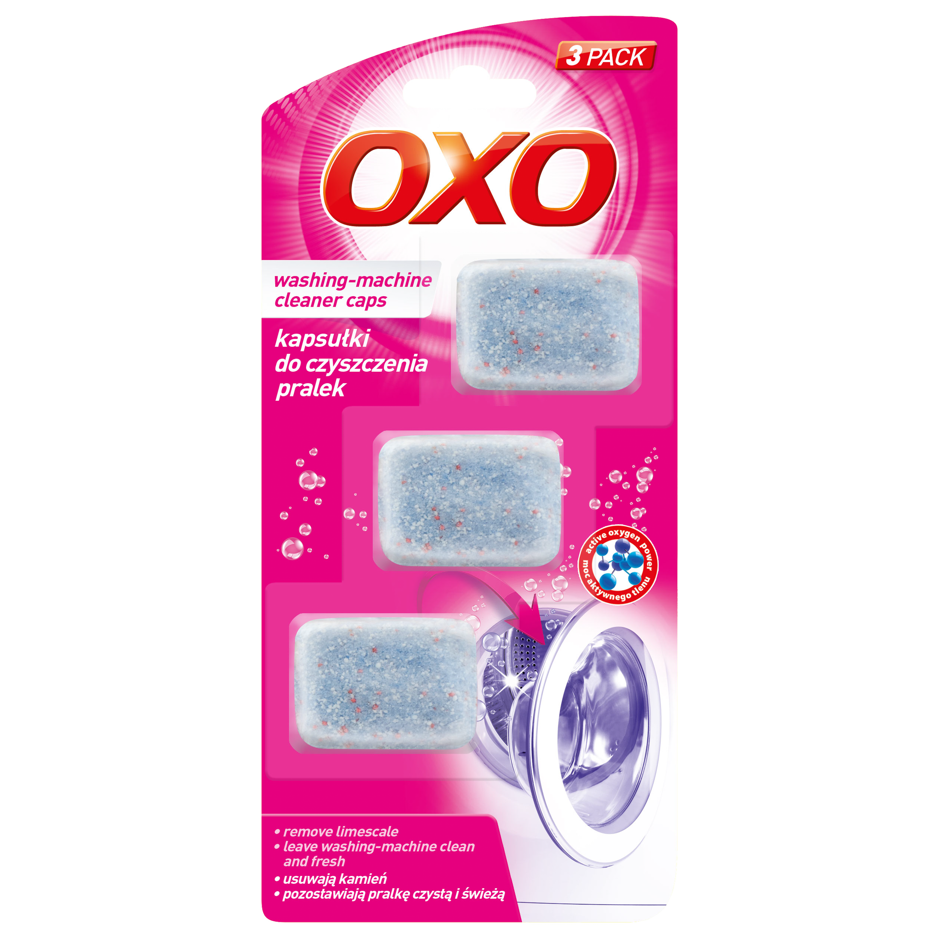 OXO Kapsułki do czyszczenia pralek 3 szt 60g
