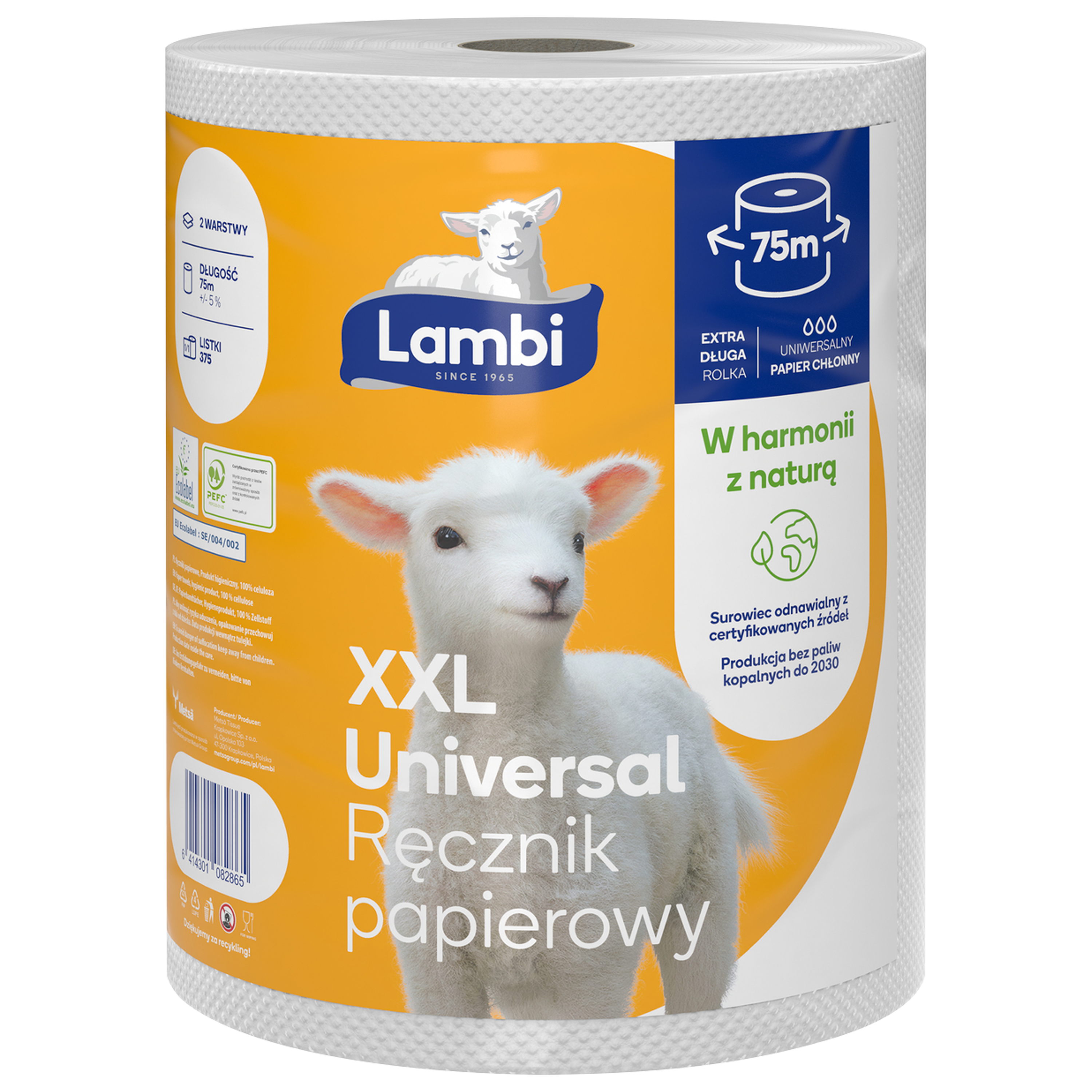 Lambi Ręcznik papierowy XXL Universal 2 warstwy 1x375 PEFC