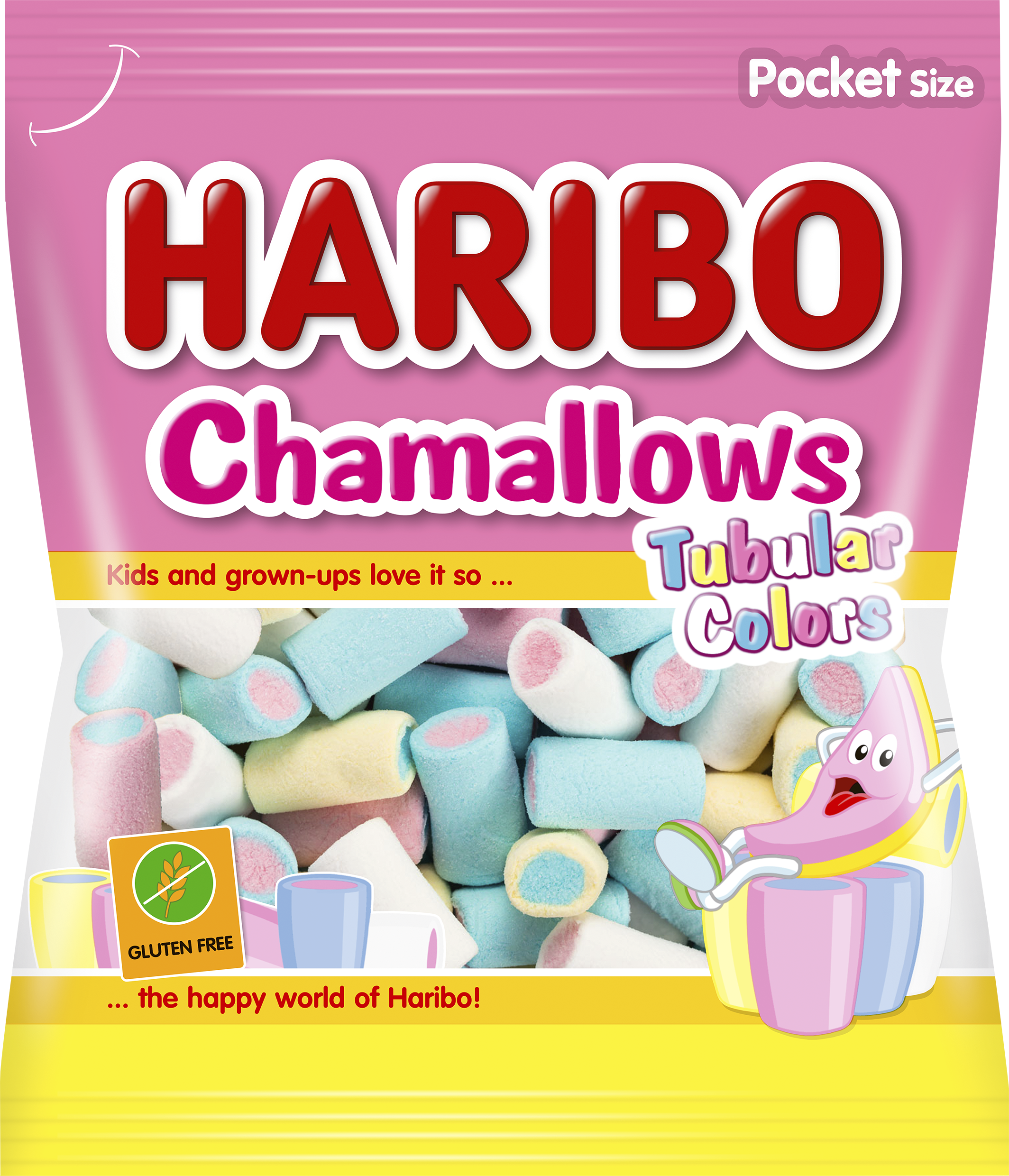 Haribo Chamallows Tubular Colors 90g