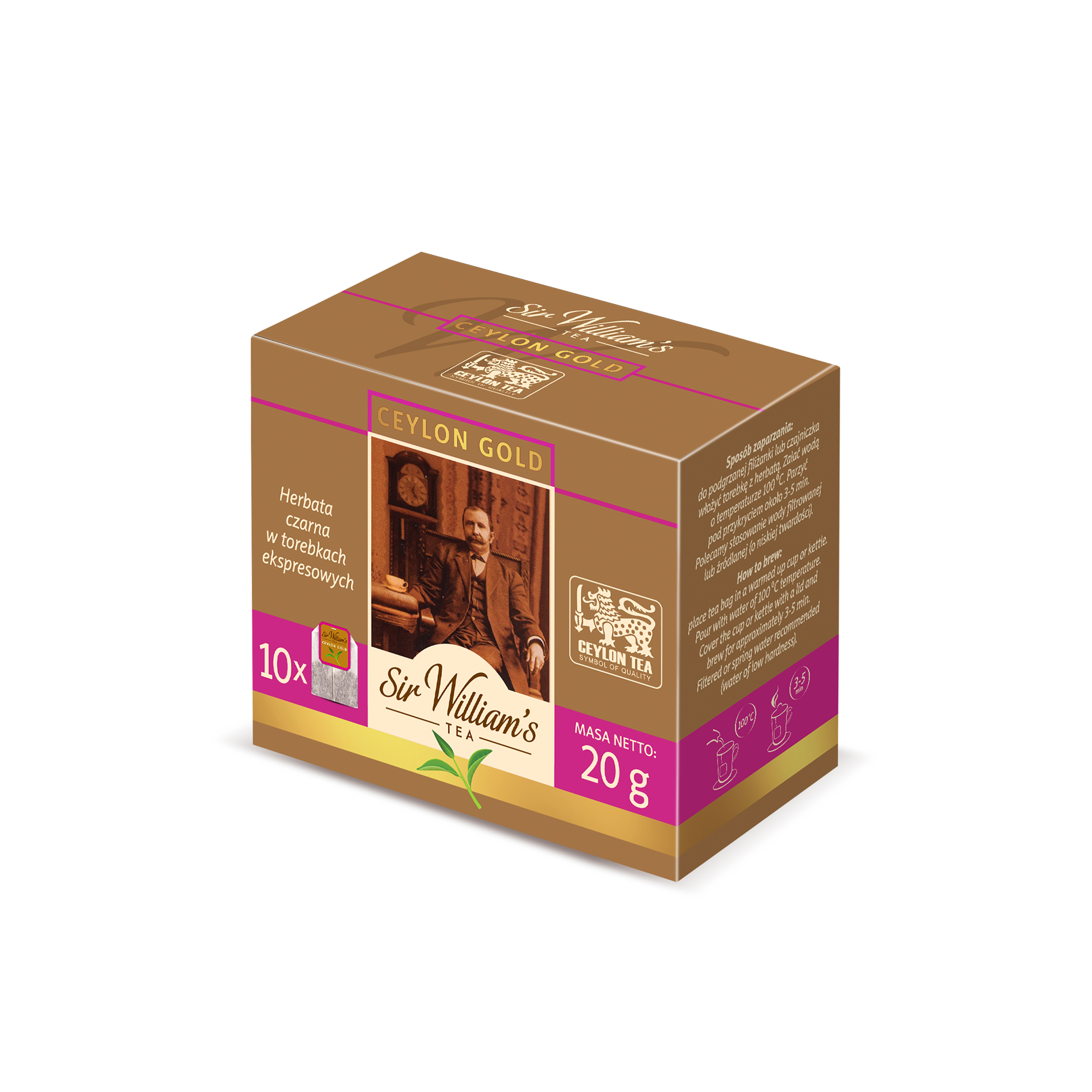 Herbata Sir William's Tea Ceylon Gold 10 szt.