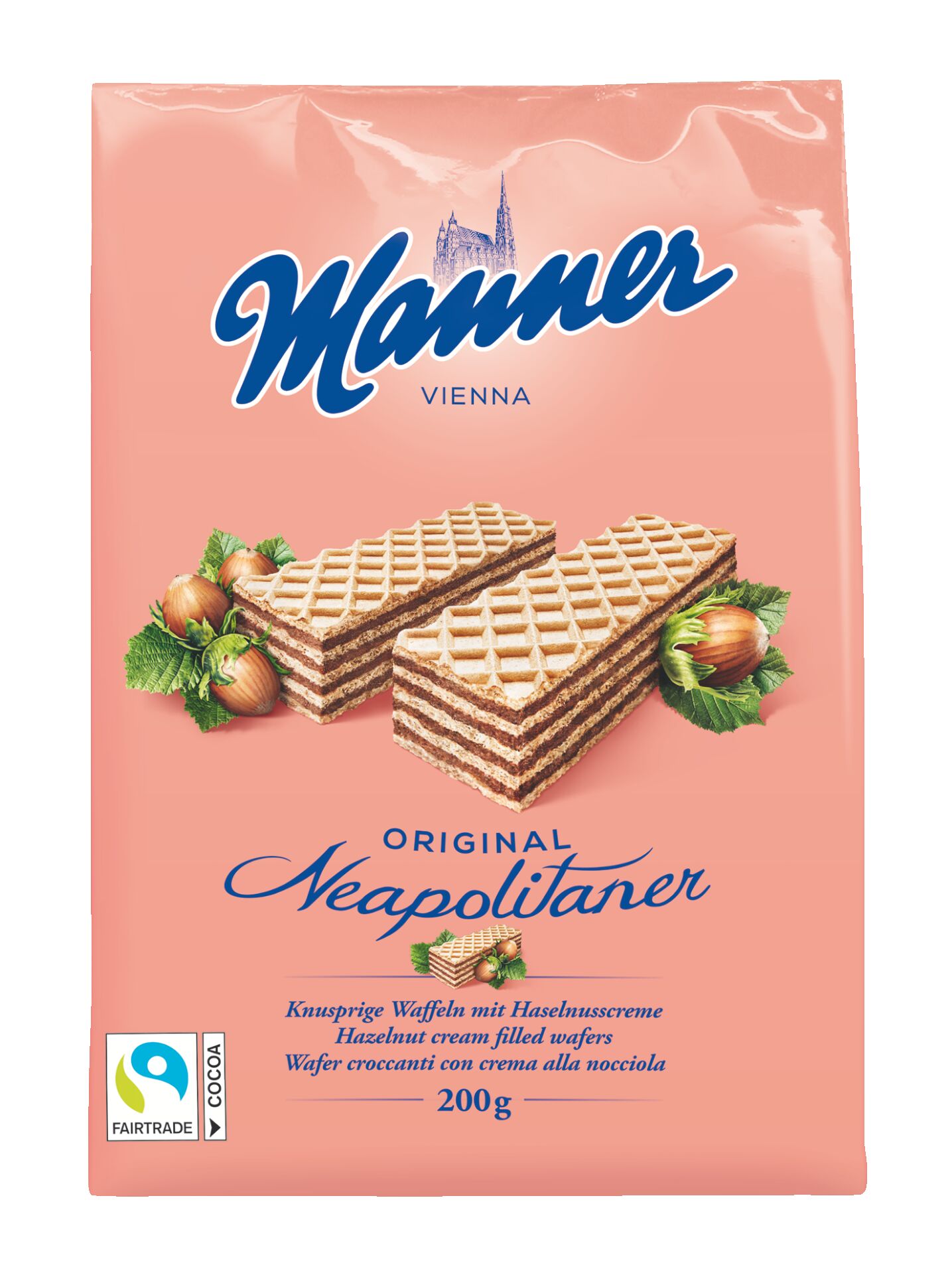 Manner wafle z orzechami laskowymi 200g