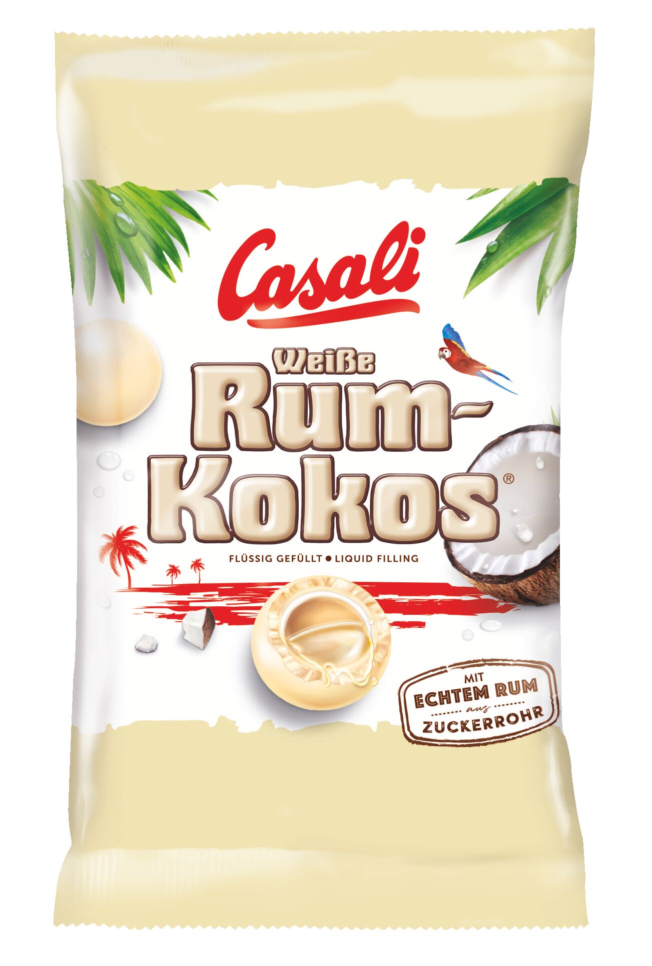 Casali draże rum-kokos w białej czekoladzie 100g
