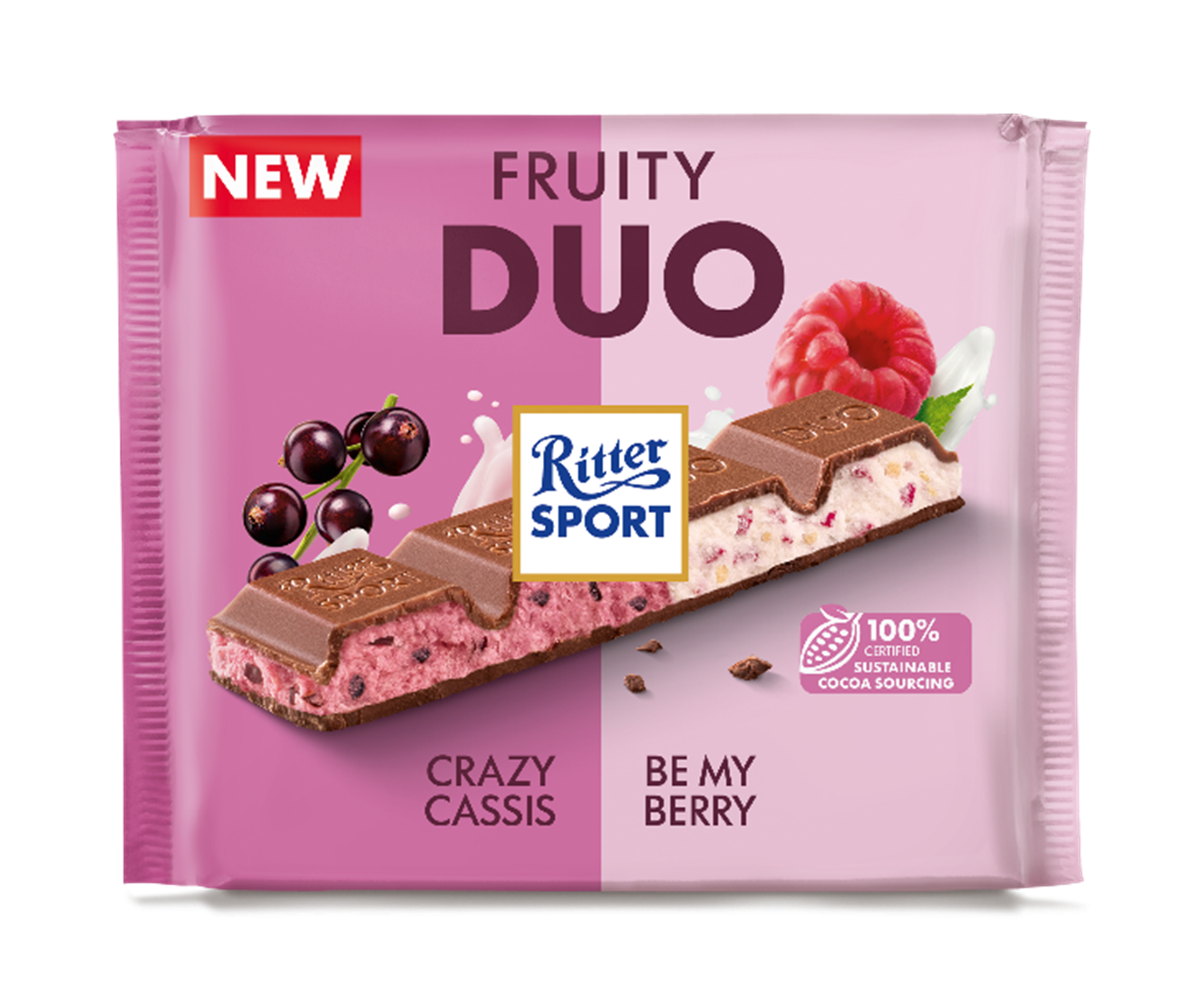 Ritter Sport Czekolada DUO Fruity 218g