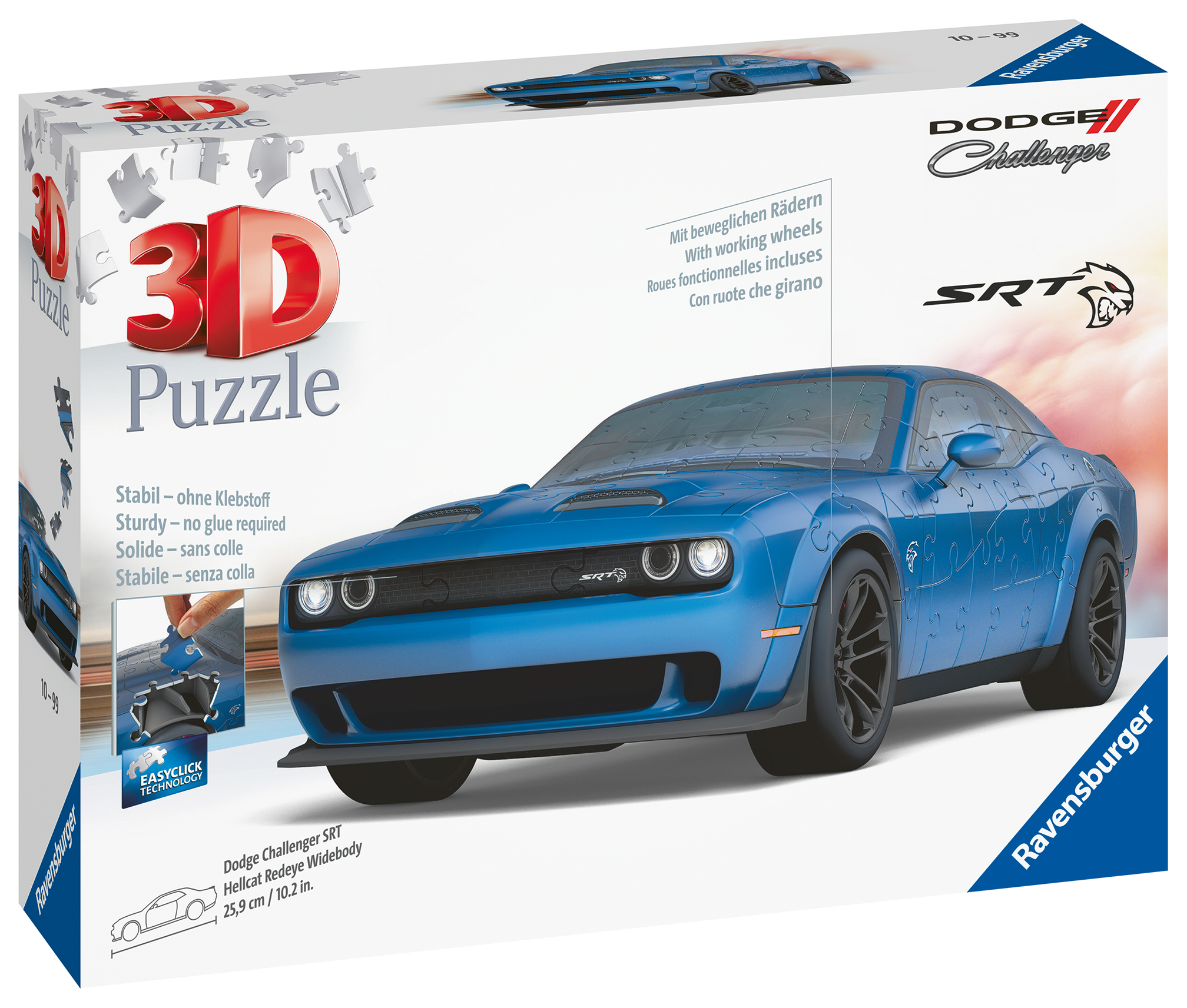 Dodge Challenger SRT 3Dパズル　新品 未開封 PUZZLE 3D POJAZDY DODGE CHALLENGER SRT REDEYE WIDEBODY | Selgros