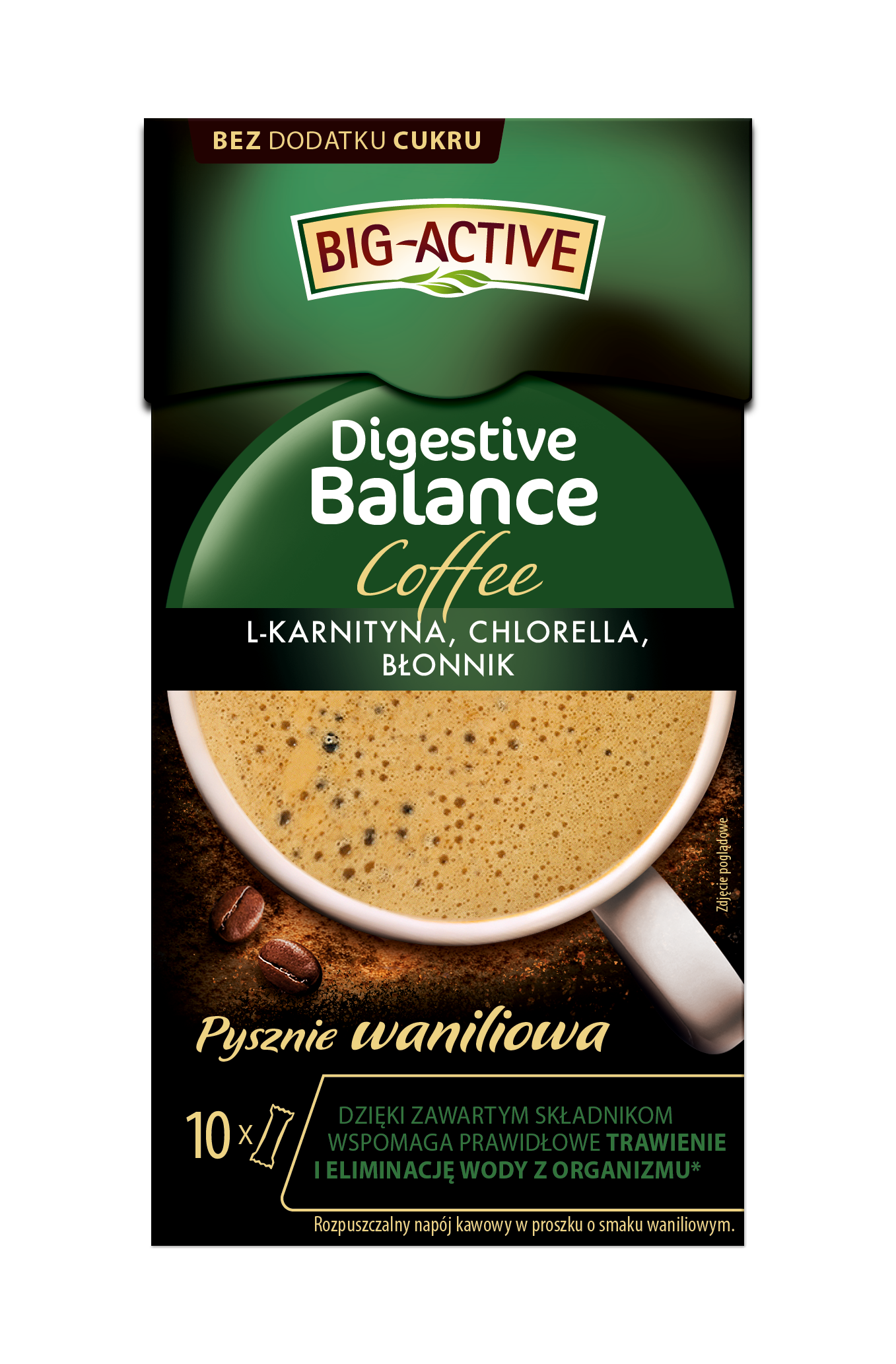 Big Active Rozpuszczalny napój kawowy Digestive Balance 10 tb × 10 g