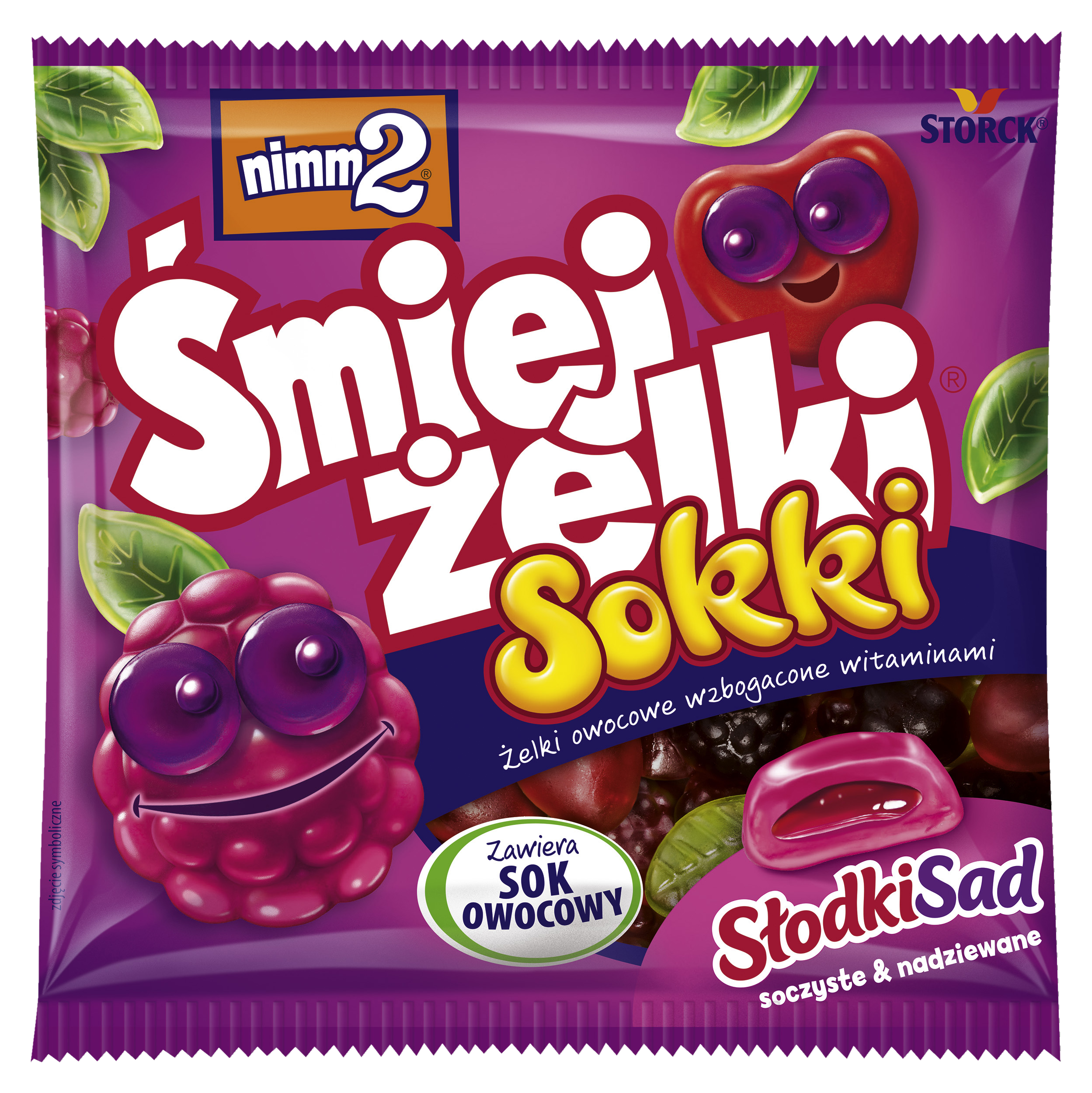 nimm2 Śmiejżelki Sokki Słodki Sad 90g