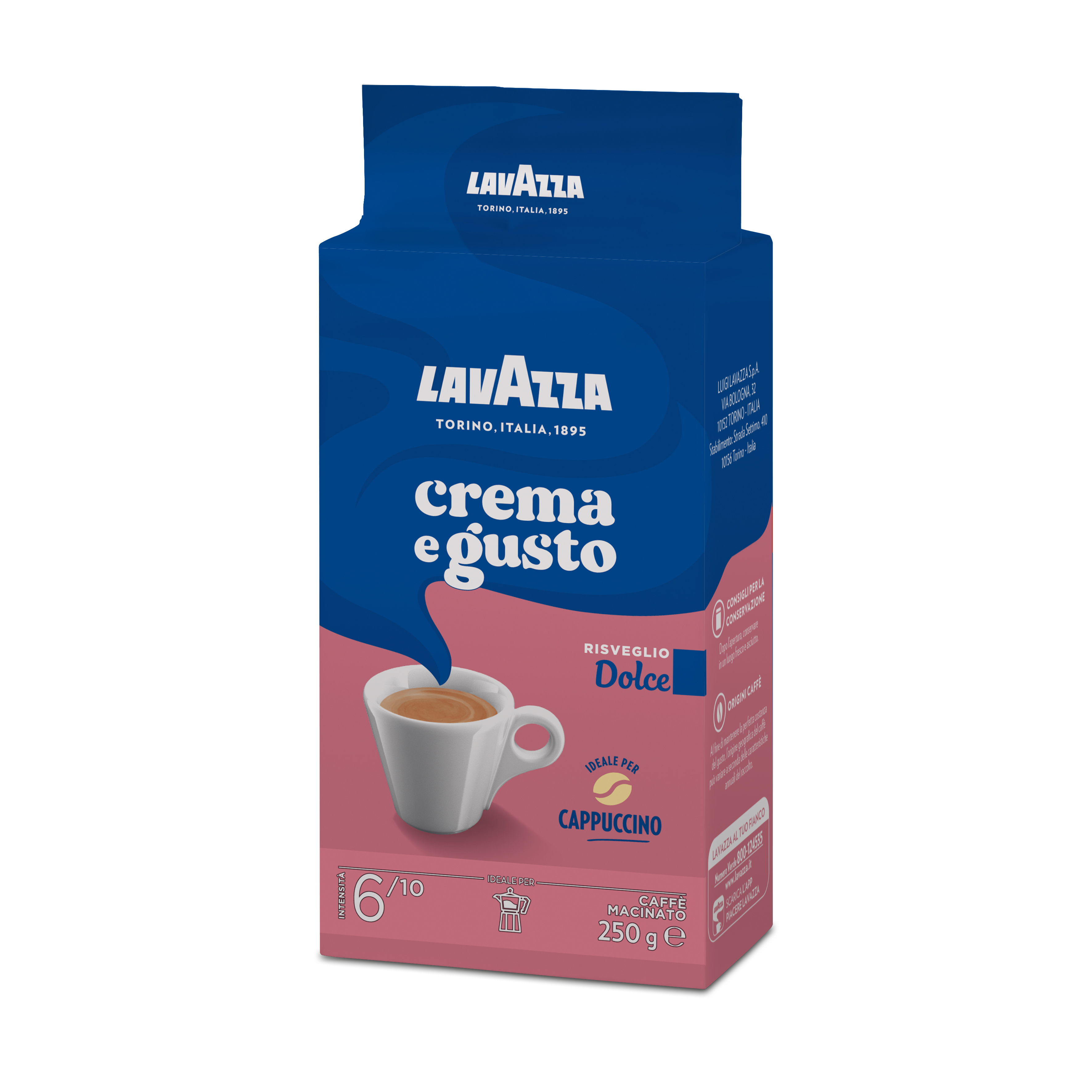 Lavazza Crema e Gusto Dolce kawa mielona 250g