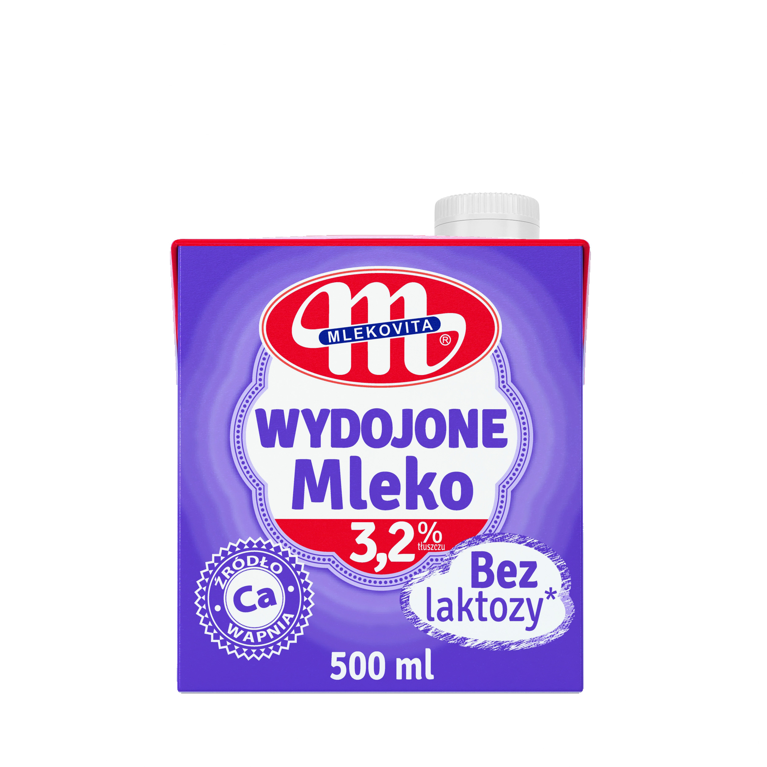 Mlekovita Mleko UHT Wydojone bez laktozy 3,2% tł. 500ml