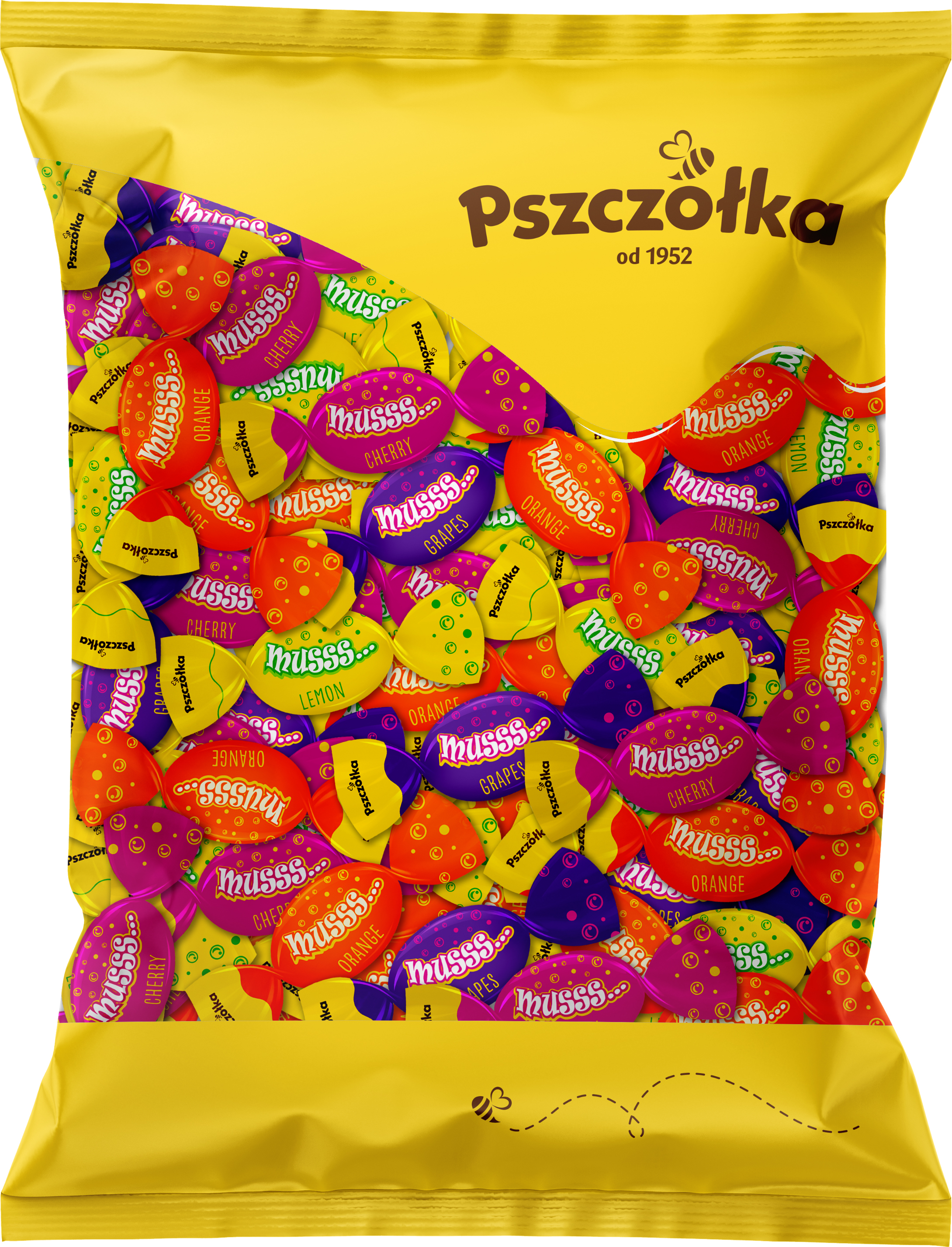 Pszczółka Karmelki Musss mix 4 smaki 1kg