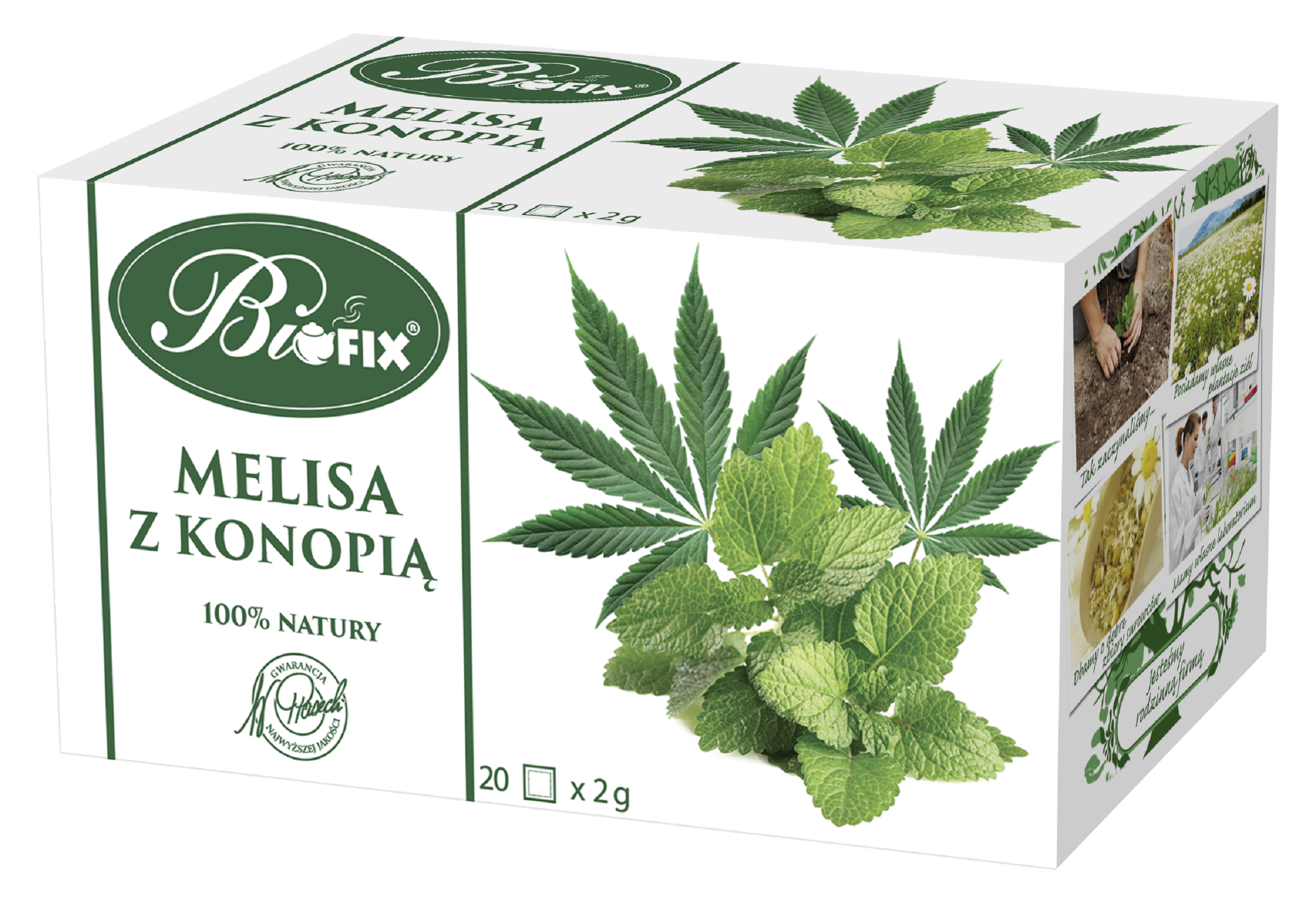 Bifix Melisa z Konopią Herbatka Ziołowa Ekspresowa 20x2g