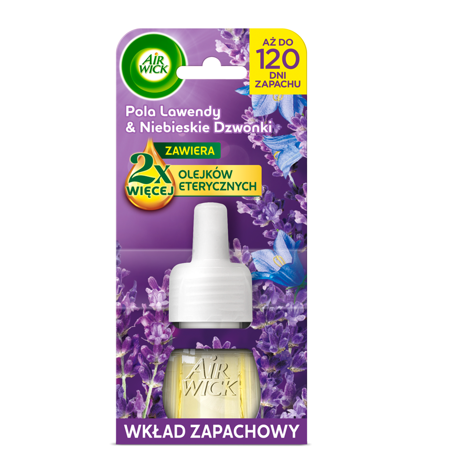 Air Wick Elektryczny odświeżacz powietrza Pola Lawendy i Niebieskie Dzwonki Wkład 19 ml