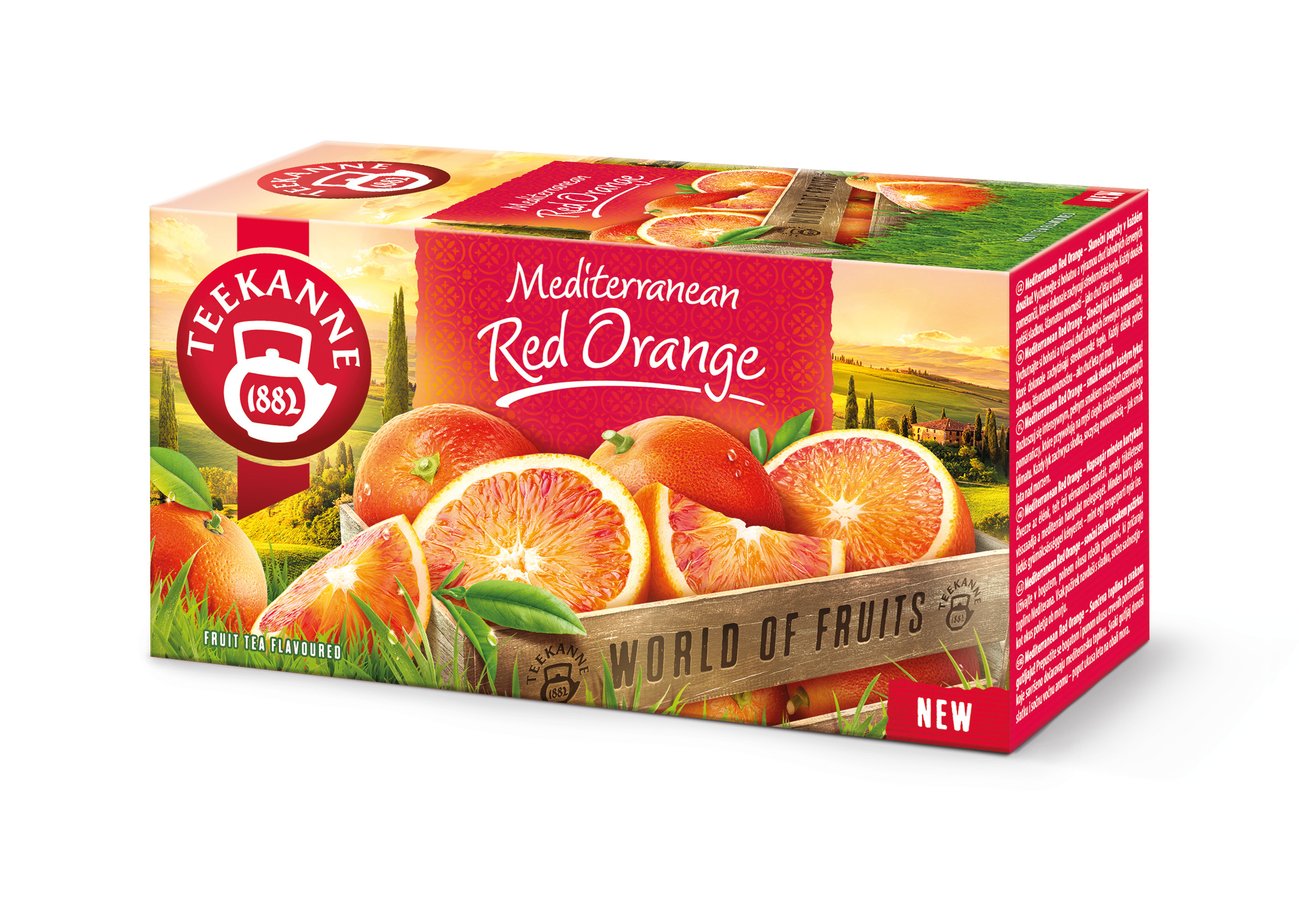 TEEKANNE WORLD OF FRUITS Mediterranean Red Orange 20 x 2,00g