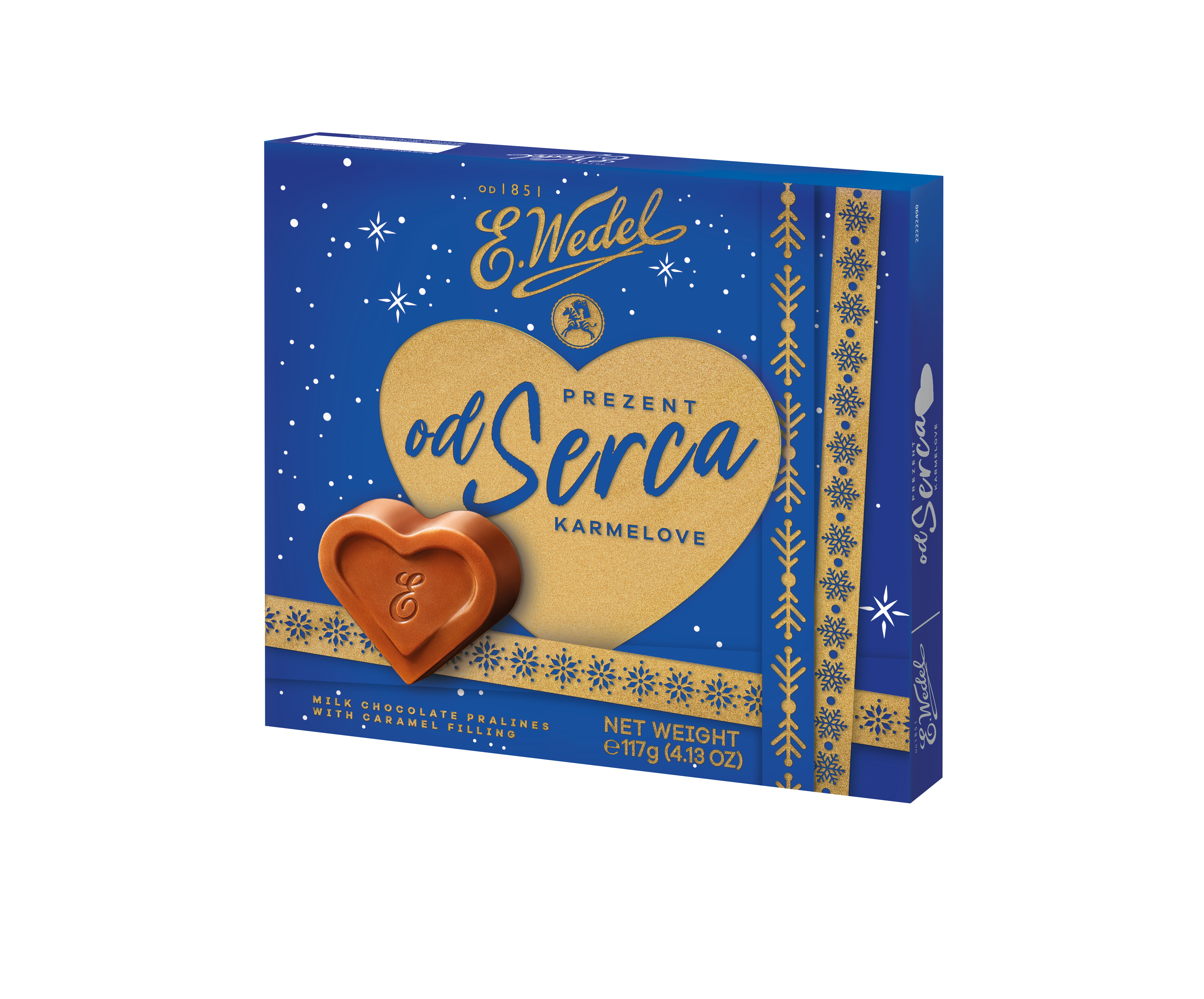 E.Wedel praliny od serca w czekoladzie mlecznej 117g