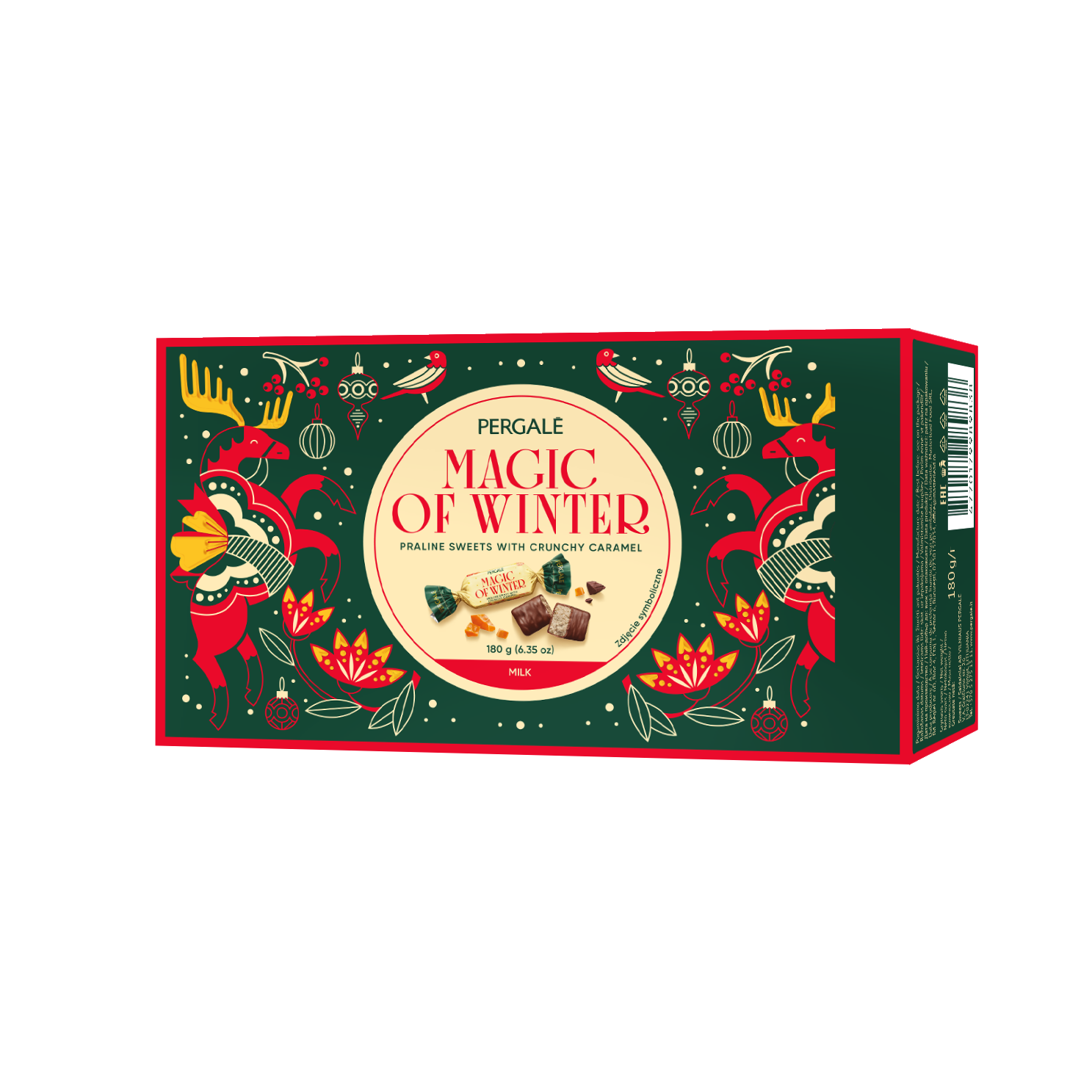 PERGALĖ Magic of Winter Cukierki z nadzieniem karmelowym 180g