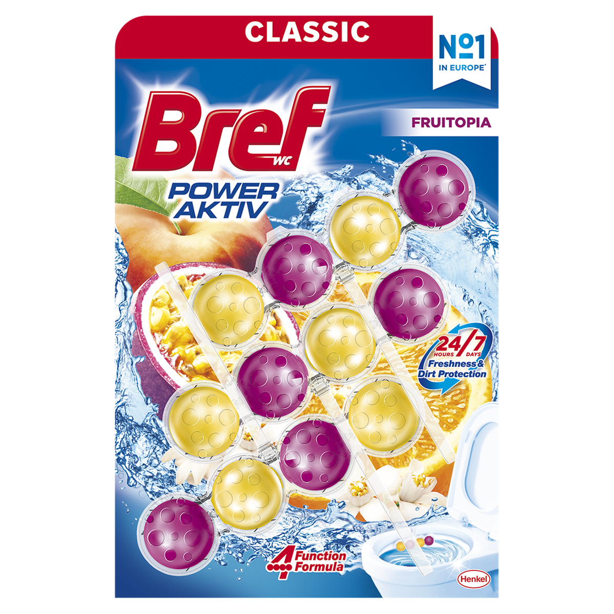 Bref Power Aktiv Zawieszka do WC Fruitopia 3x50g