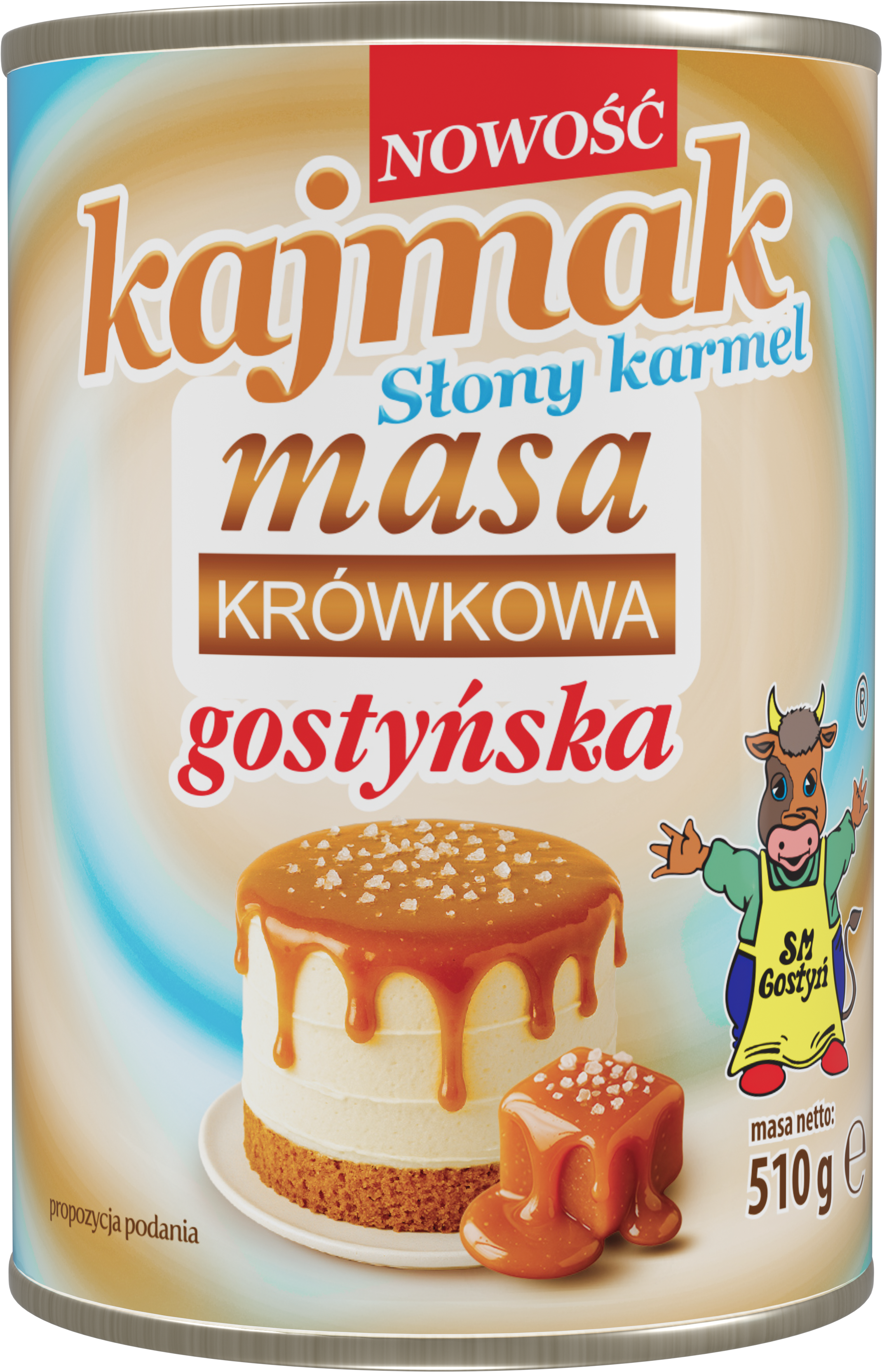 Spółdzielnia Mleczarska w Gostyniu. Kajmak słony karmel masa krówkowa gostyńska 510g