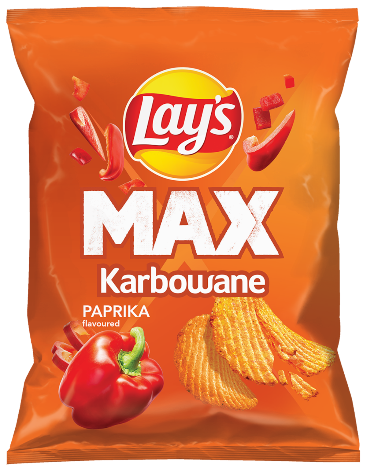 Lay's MAX Karbowane Chipsy o smaku paprykowym 40g