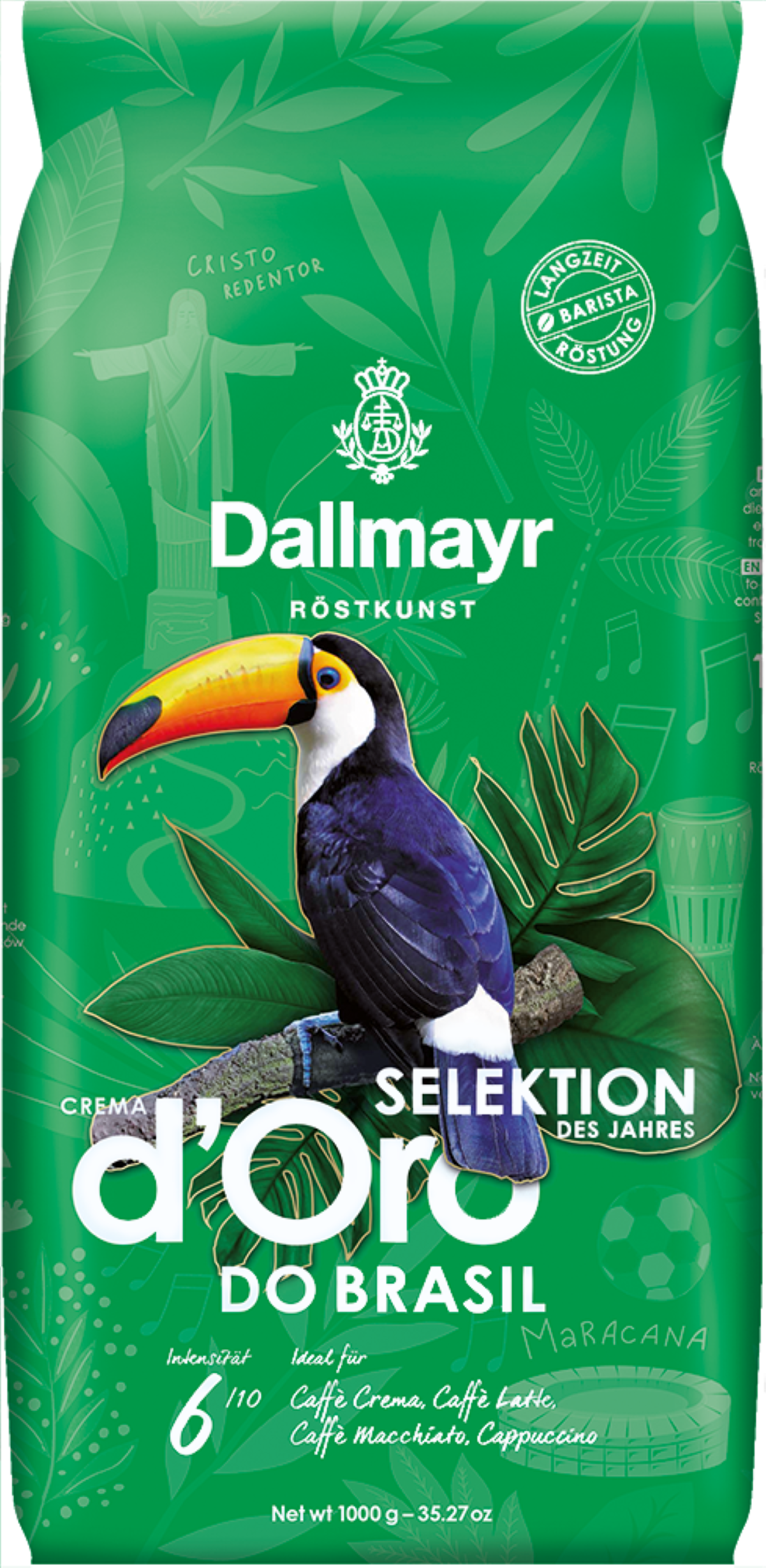 Kawa ziarnista Dallmayr Crema Selektion des Jahres 1000g