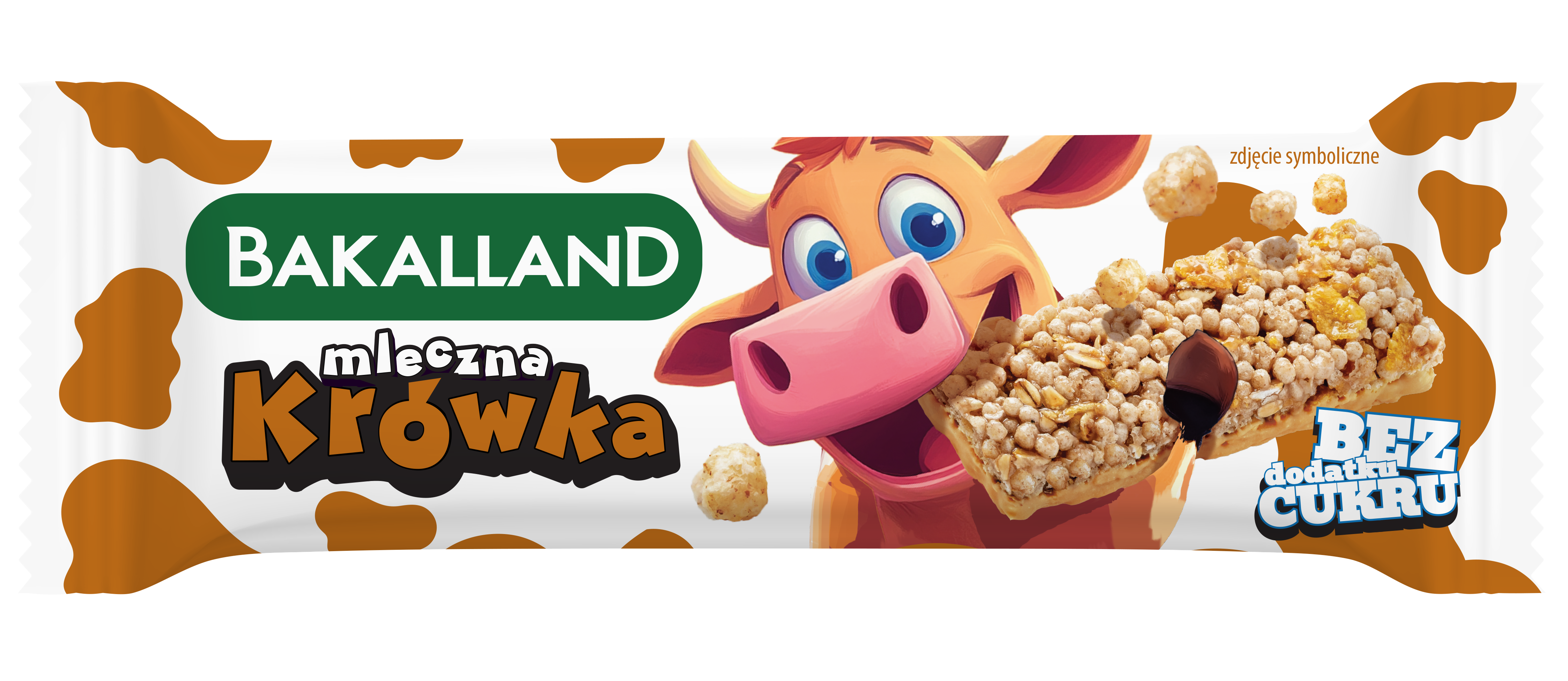 Bakalland Baton zbożowy mleczna krówka 25g