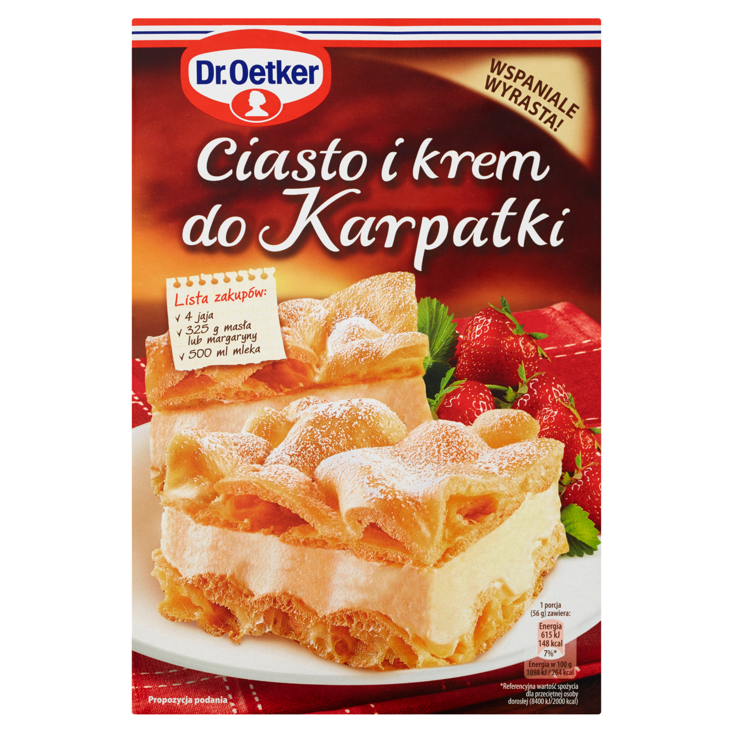Dr. Oetker Ciasto i krem do Karpatki 380 g