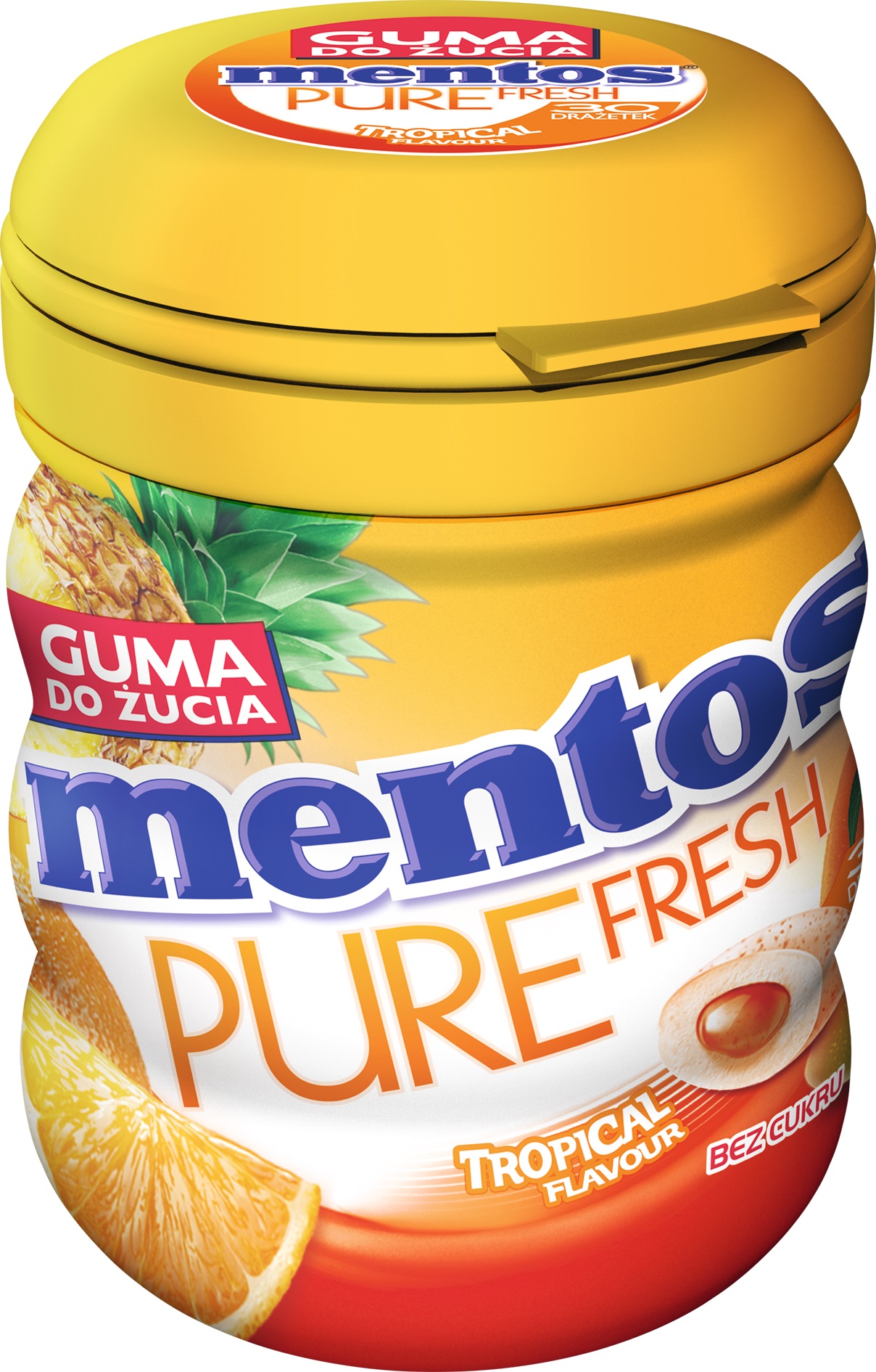Mentos Pure Fresh Tropical Butelka 60g
