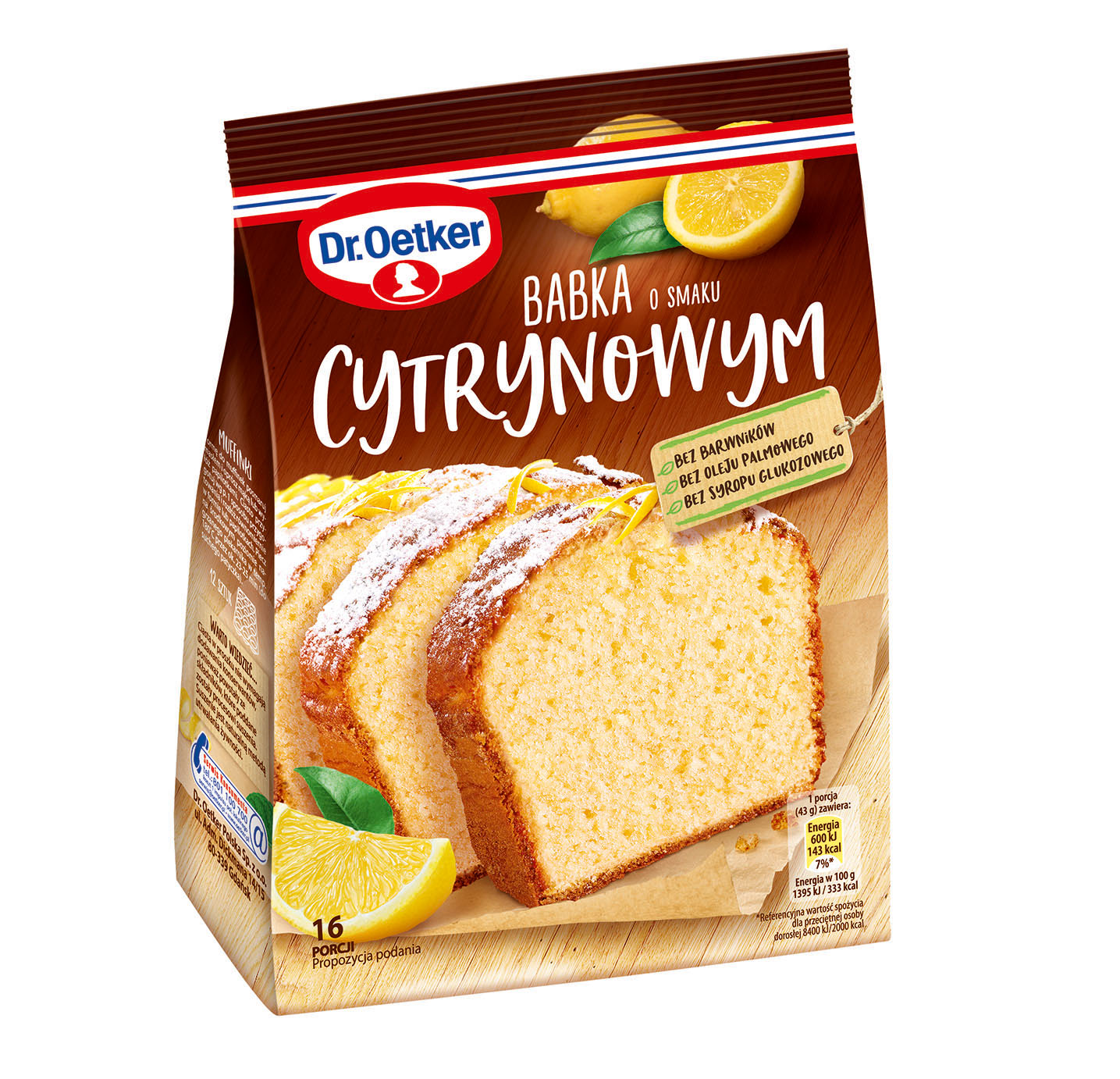 Dr. Oetker Babka o smaku cytrynowym 375 g