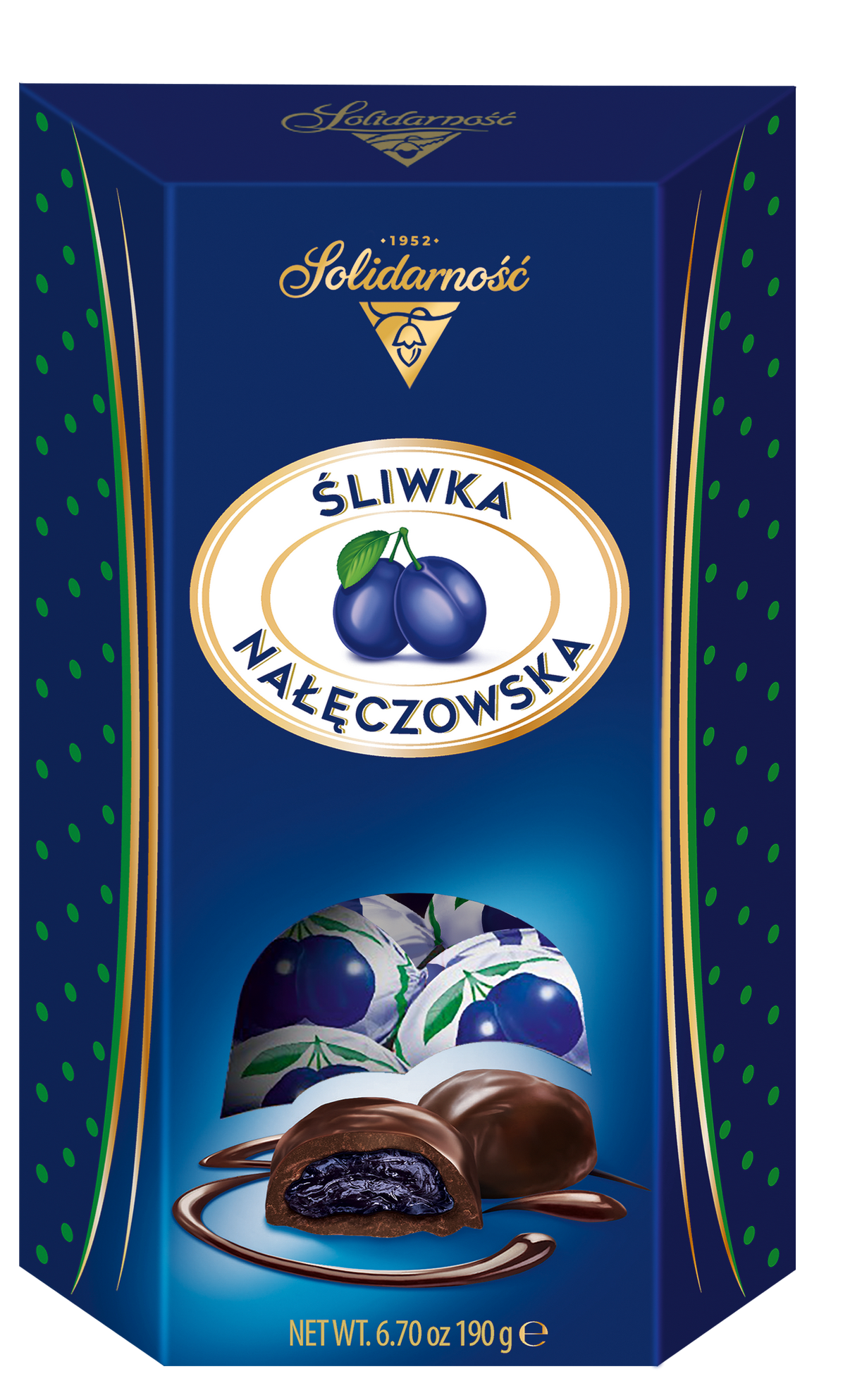 Solidarność Śliwka Nałęczowska w czekoladzie 190 g