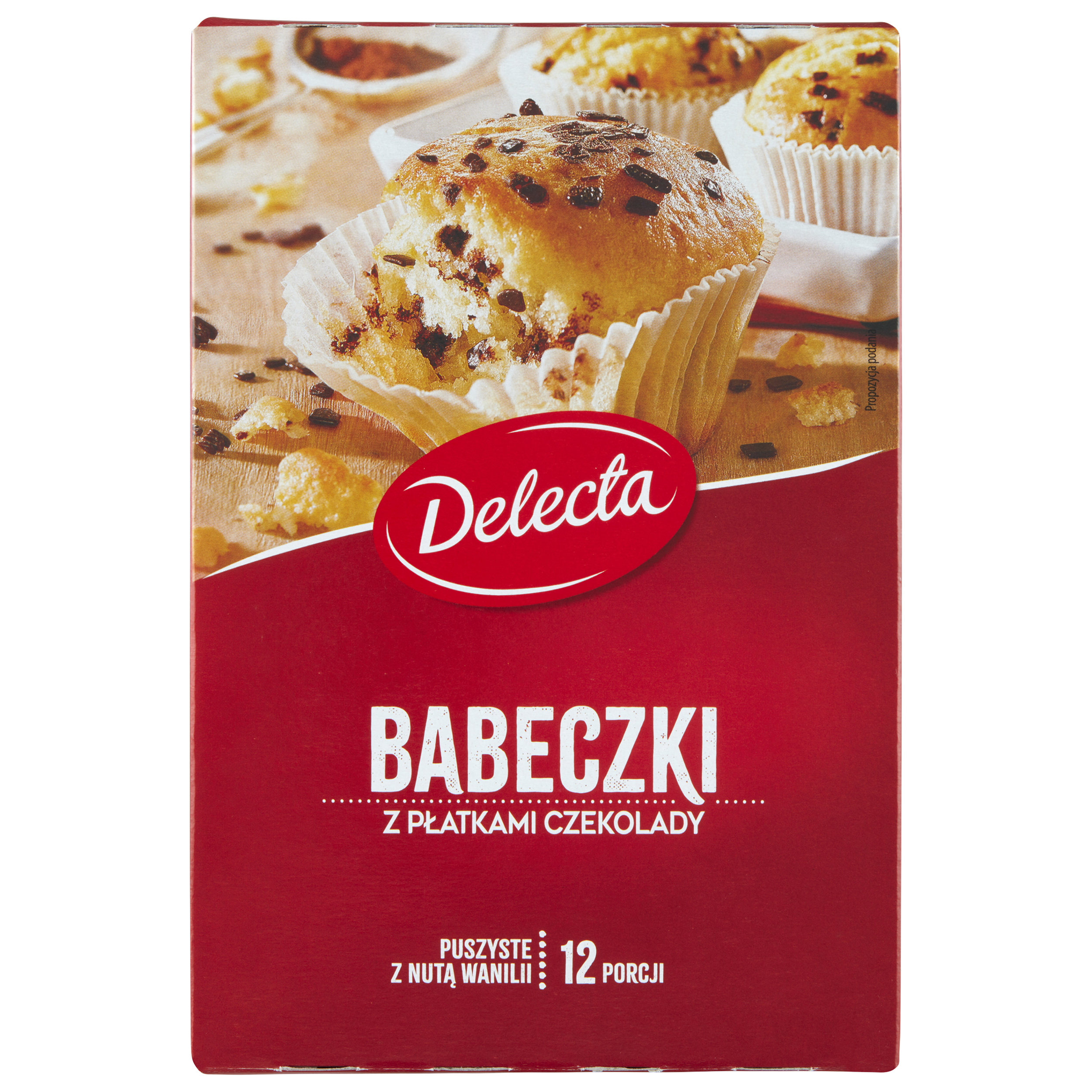 Babeczki z płatkami czekolady 280G Delecta