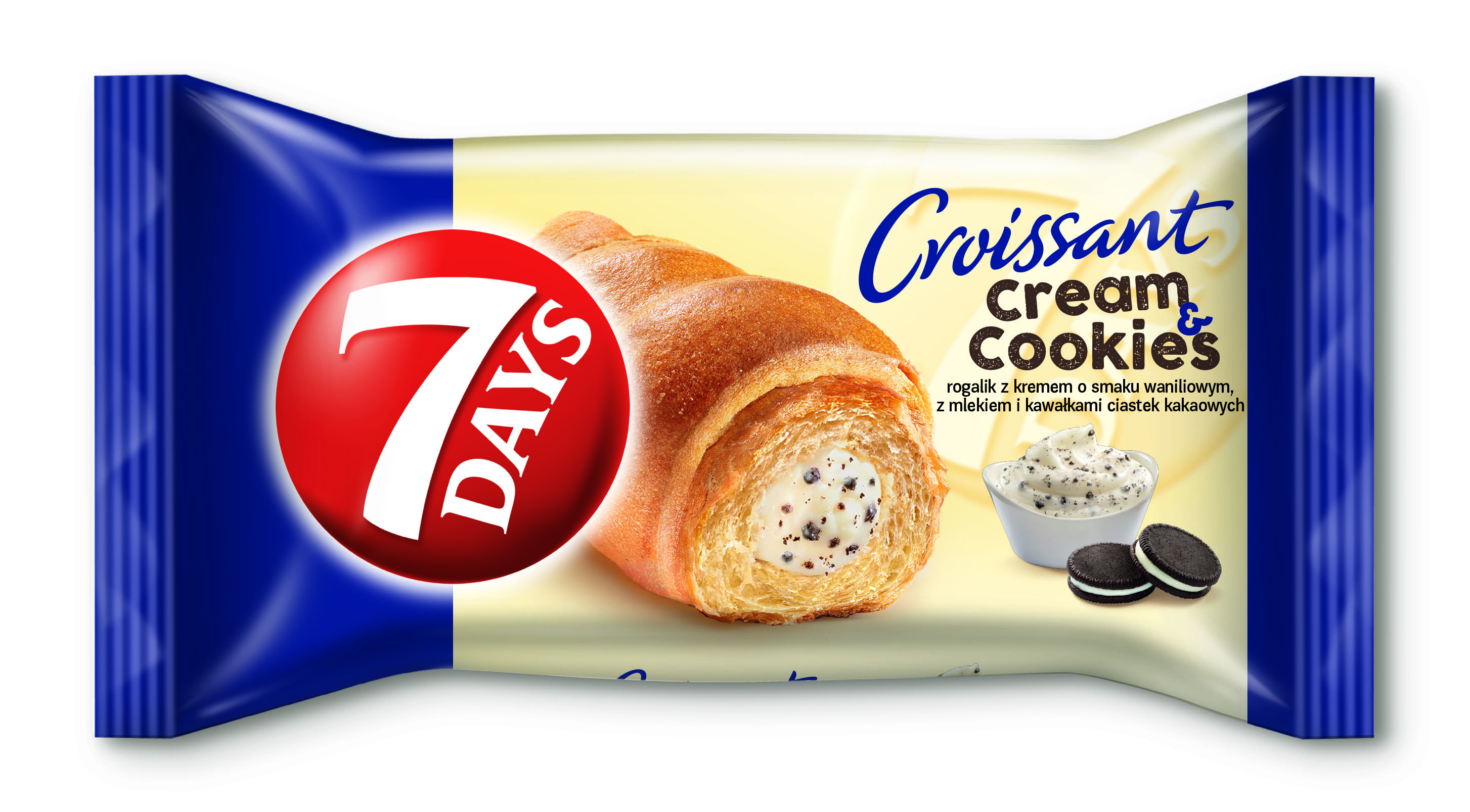 7 Days Croissant waniliowy cream & cookies 60g