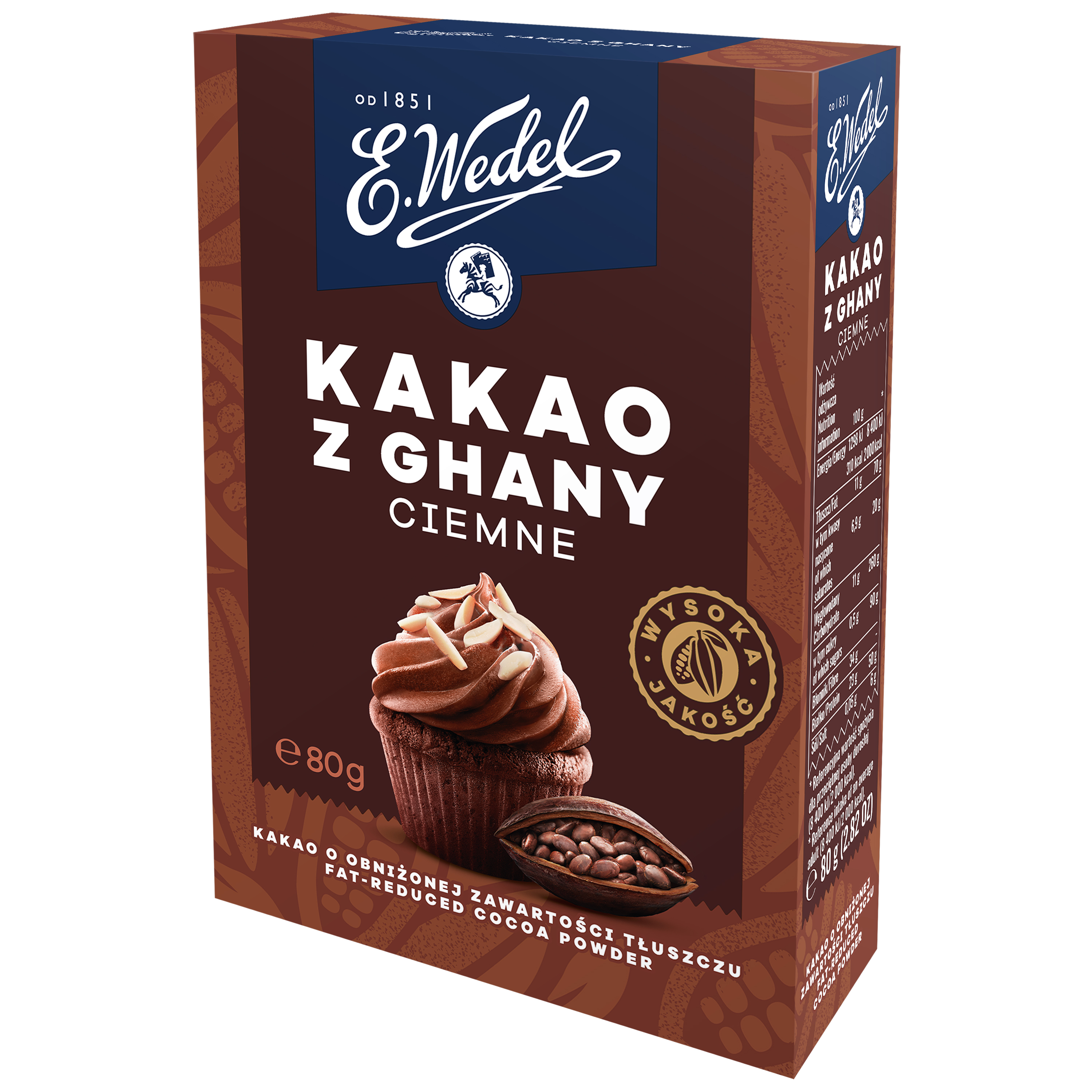 E. Wedel Kakao ciemne z Ghany 80g
